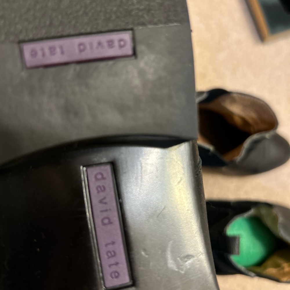 David Tate Black Ankle Boots - Picture 6 of 8